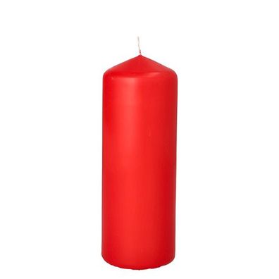 10 x Stumpenkerze Ø 60 mm · 165 mm rot