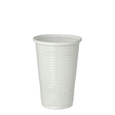 30 x 100 Trinkbecher, PP 0,2 l Ø 7,03 cm · 9,9 cm weiss