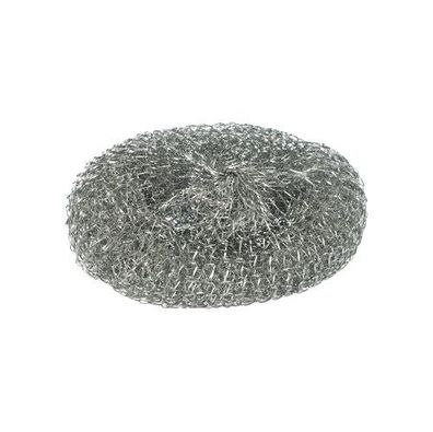 5 x 10 Topfreiniger, Draht rund Ø 12 cm · 3 cm silber , kratzend