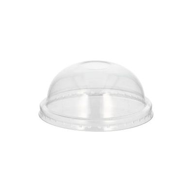 20 x 25 Dom-Deckel für Suppenbecher PET rund Ø 9,8 cm · 4 cm transparent