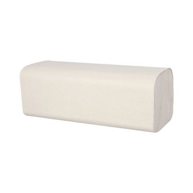 1 x 3200 Blatt Handtuchpapier Tissue V-Falz 23 cm x 25 cm weiss 2-lagig