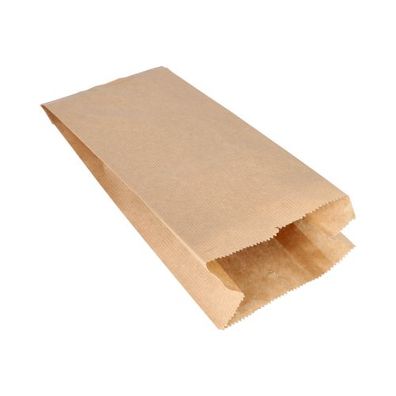 1 x 1000 Papierfaltenbeutel gefädelt Kraftpapier 28 cm x 13 cm x 7 cm braun Füllinhal