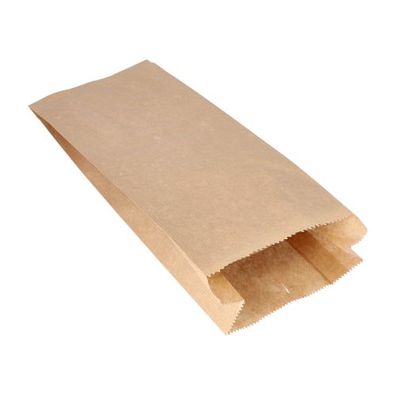 1 x 1000 Papierfaltenbeutel gefädelt Kraftpapier 35 cm x 15 cm x 7 cm braun Füllinhal