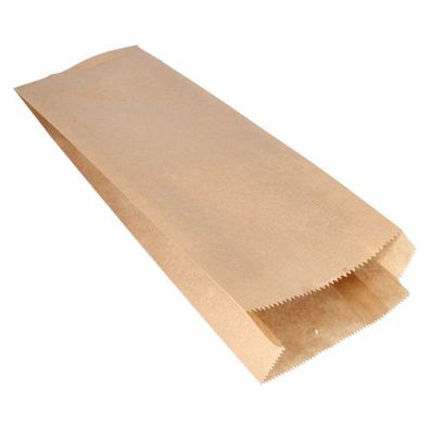 1 x 1000 Papierfaltenbeutel gefädelt Kraftpapier 42 cm x 15 cm x 7 cm braun Füllinhal