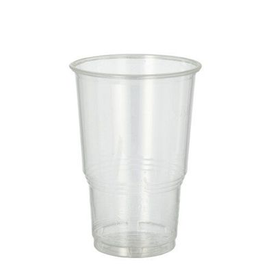 15 x 25 Kaltgetränkebecher, PLA "pure" 0,25 l Ø 7,8 cm · 11 cm glasklar mit Schaumran