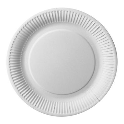 14 x 25 Teller, Pappe "pure" rund Ø 26 cm weiss extra stark