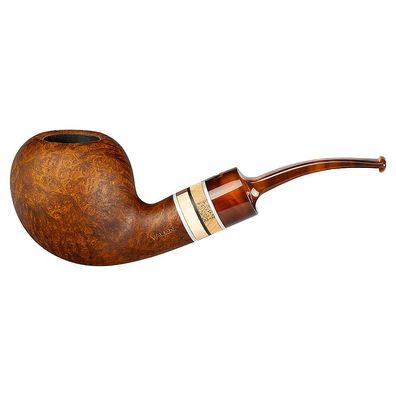 VAUEN Pfeife Oregon 113, braun, matt, glatt, 9mm Filter, Weißpunkt