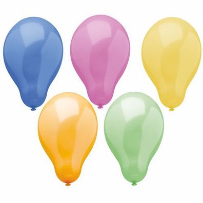6 x 50 Luftballons Ø 25 cm farbig sortiert "Trend"