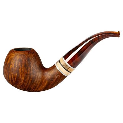 VAUEN Pfeife Oregon 115, braun, matt, glatt, 9mm Filter, Weißpunkt