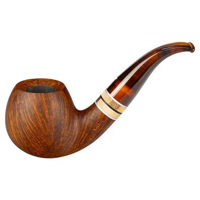 VAUEN Pfeife Oregon 119, braun, matt, glatt, 9mm Filter, Weißpunkt