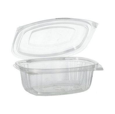 6 x 50 Feinkost- und Salatschalen mit Klappdeckeln, PLA "pure" 500 ml 6,4 cm x 16,1 c