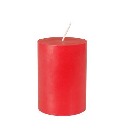 12 x Stumpenkerze Ø 70 mm · 100 mm rot aus 100% Stearin, durchgefärbt