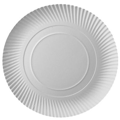 10 x 10 Teller, Pappe "pure" rund Ø 32 cm · 2 cm weiss