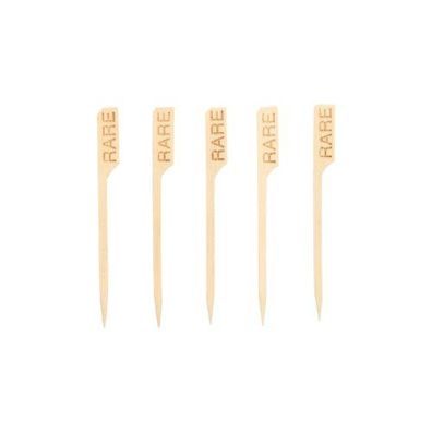 6 x 250 Steak-Marker "pure" 9 cm "RARE"