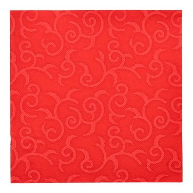 5 x 50 Servietten "ROYAL Collection" 1/4-Falz 40 cm x 40 cm rot "Casali"