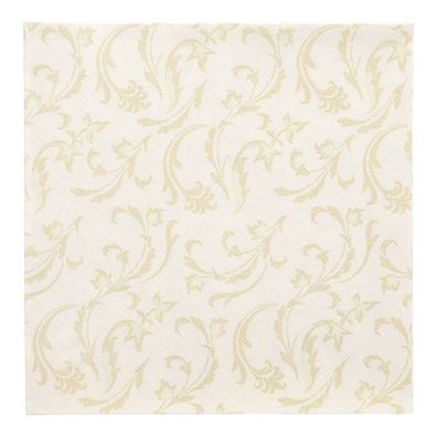 5 x 50 Servietten "ROYAL Collection" 1/4-Falz 40 cm x 40 cm champagner "Damascato"