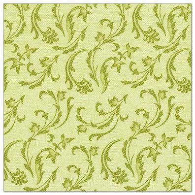5 x 50 Servietten "ROYAL Collection" 1/4-Falz 40 cm x 40 cm olivgrün "Damascato"