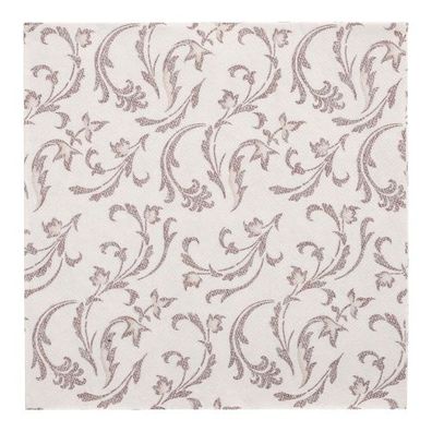 5 x 50 Servietten "ROYAL Collection" 1/4-Falz 40 cm x 40 cm braun "Damascato"