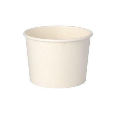 10 x 50 Suppenbecher, Pappe "To Go" rund 350 ml Ø 9,9 cm · 7 cm weiss