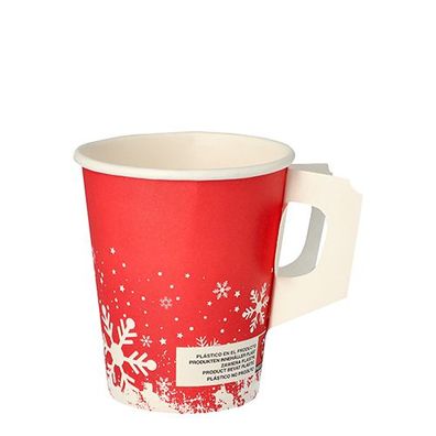 20 x 50 Trinkbecher mit Henkel, Pappe 0,2 l Ø 8 cm · 9,3 cm "Winter Time"