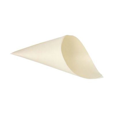 10 x 50 Fingerfood - Spitztüten, Holz "pure" Ø 12,5 cm · 24 cm