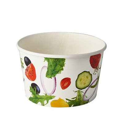 12 x 50 Salatschalen, Pappe "To Go" 600 ml Ø 12,5 cm · 7,5 cm "Salad"