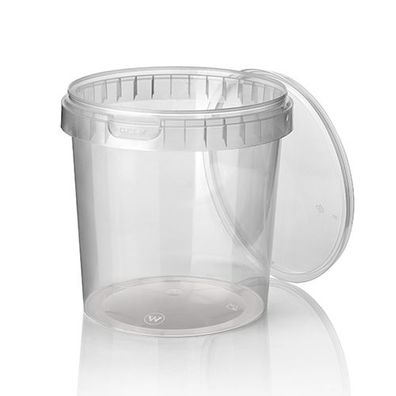 7 x 30 Feinkostbecher, PP 770 ml Ø 11,8 cm · 11,3 cm transparent mit Originalitätsver