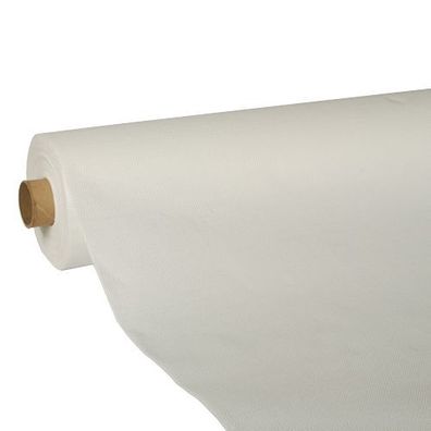 1 x Tischdecke, Tissue "ROYAL Collection" 25 m x 1,18 m weiss