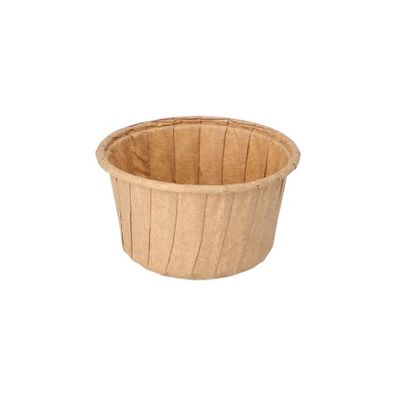 14 x 50 Backformen "pure" 105 ml Ø 7 cm · 4 cm braun