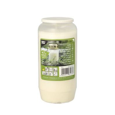 20 x Öl-Licht T6, 100 % Pflanzenfett Ø 7 cm · 14 cm weiss transparente Hülle