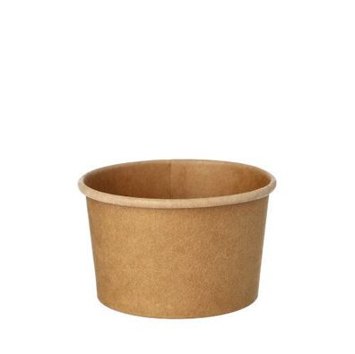 20 x 25 Suppenbecher, Pappe rund 230 ml Ø 9,8 cm · 6 cm braun