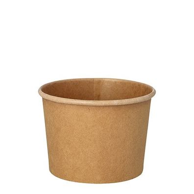 20 x 25 Suppenbecher, Pappe rund 350 ml Ø 9,8 cm · 7 cm braun