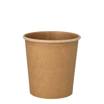 20 x 25 Suppenbecher, Pappe rund 470 ml Ø 9,8 cm · 10 cm braun