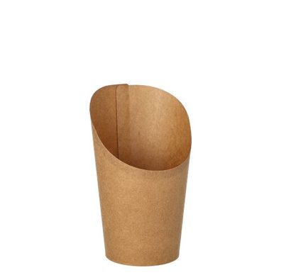 20 x 50 Wrap Cups, Pappe 230 ml 11,7 cm x 7 cm x 6,5 cm braun