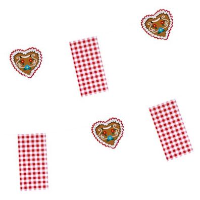 10 x Flaggenkette, Papier 4 m "Hüttengaudi"