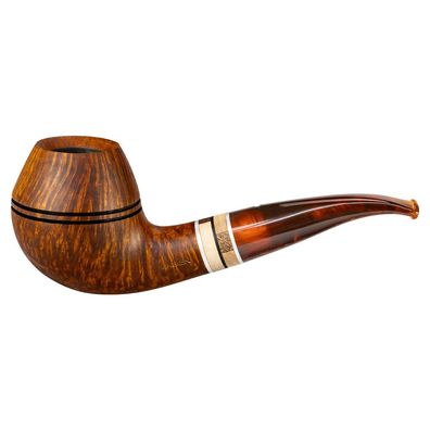 VAUEN Pfeife Oregon 146, braun, matt, glatt, 9mm Filter, Weißpunkt