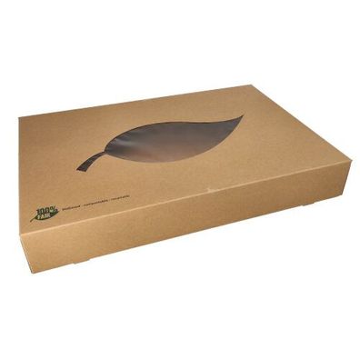 4 x 10 Transport- und Catering-Kartons, Pappe "pure" 8 cm x 55,7 cm x 37,6 cm braun "