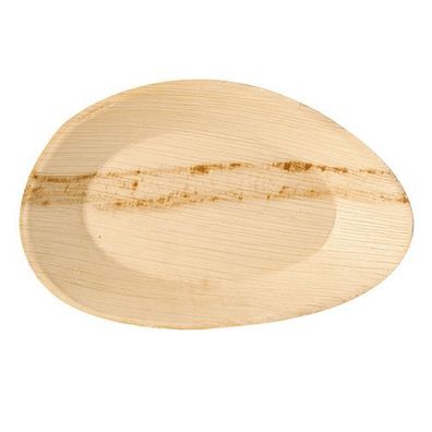 1 x 25 Teller, Palmblatt "pure" oval 26 cm x 17 cm x 2,5 cm