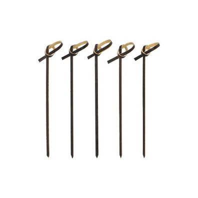 6 x 250 Fingerfood - Picker 10 cm schwarz "Knoten"