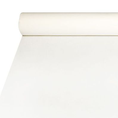 1 x Tischdecke, stoffähnlich, Airlaid 20 m x 1,2 m weiss