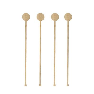 10 x 100 Getränke-Quirle, Bambus "pure" 18 cm "Coin"