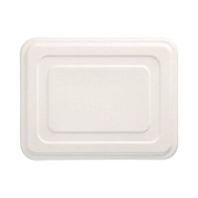 5 x 25 Deckel, Zuckerrohr "pure" 1,4 cm x 22,5 cm x 28,6 cm weiss