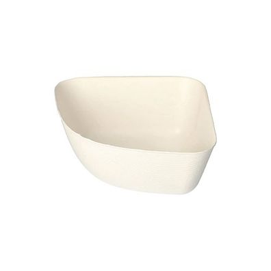 8 x 24 Schalen, Zuckerrohr "pure" 5,5 cm x 12,8 cm x 12,8 cm weiss "Belle Vie, Ligne