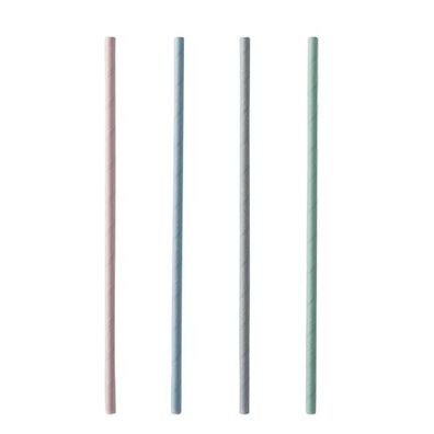 100 x 200 Trinkhalme, Papier Ø 6 mm · 21 cm farbig sortiert