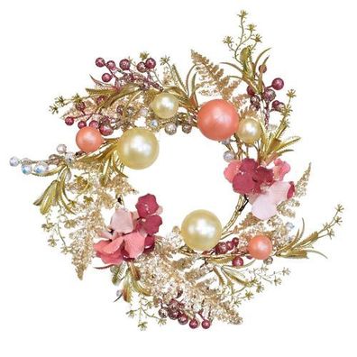 Kranz glitter rosa Ø35 cm