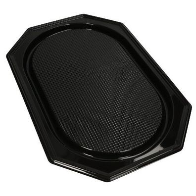 10 x 10 Servierplatten, PET 53 cm x 35 cm schwarz