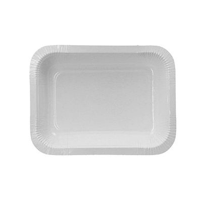 1 x 260 Siegelschalen, Pappe eckig 530 ml 3,7 cm x 13,7 cm x 18,1 cm weiss