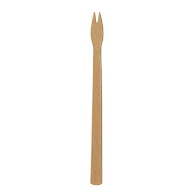 16 x 250 Pommes-Frites-Gabeln, Papier "pure" 13,5 cm braun