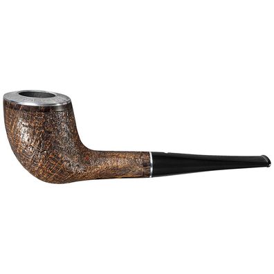 VAUEN Pfeife Maximus 592, dunkelbraun, sandgestrahlt, 9mm Filter, Weißpunkt