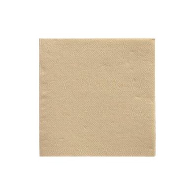 6 x 150 Servietten "DAILY Collection" 1/4-Falz 24 cm x 24 cm sand